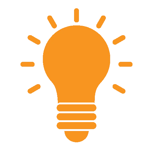 illuminated light bulb icon